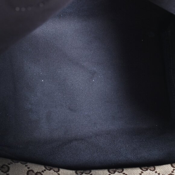 Gucci GG Crystal Coated Canvas Tote Bag - Beige/Brown - Classic Tote Authentic - Picture 13 of 15